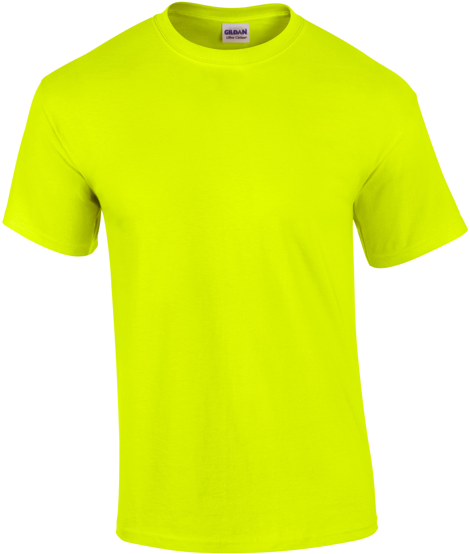 Tričko Gildan Ultra - Neonová žlutá M